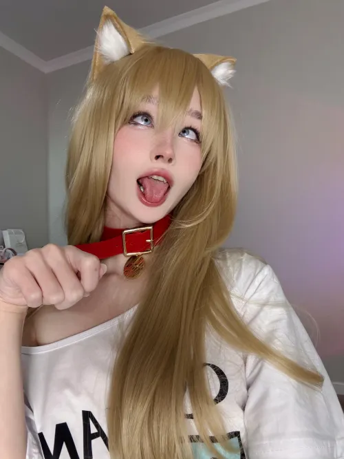 Blonde and ahegao is always sexy