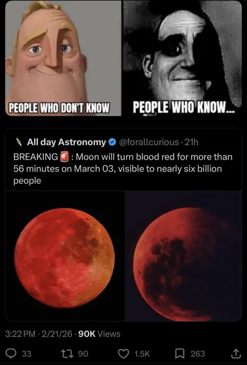 Blood moon is rising