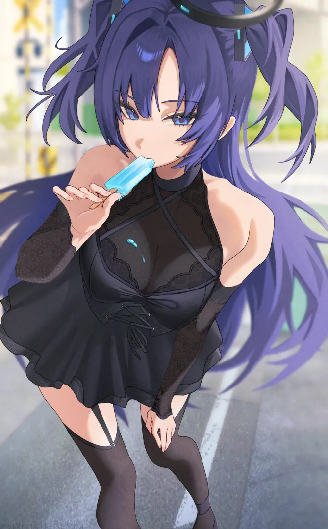 Blue Popsicle Yuuka [Blue Archive]