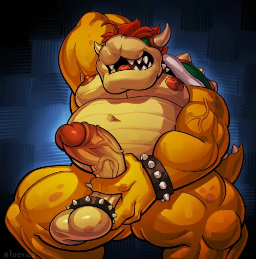 Bowser has huge balls (Artist @koenics)