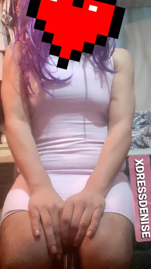 Boy on the outside, blushing sissy on the inside. Wearing her favorite thong to the grocery store — no one knows, but I feel so slutty and owned