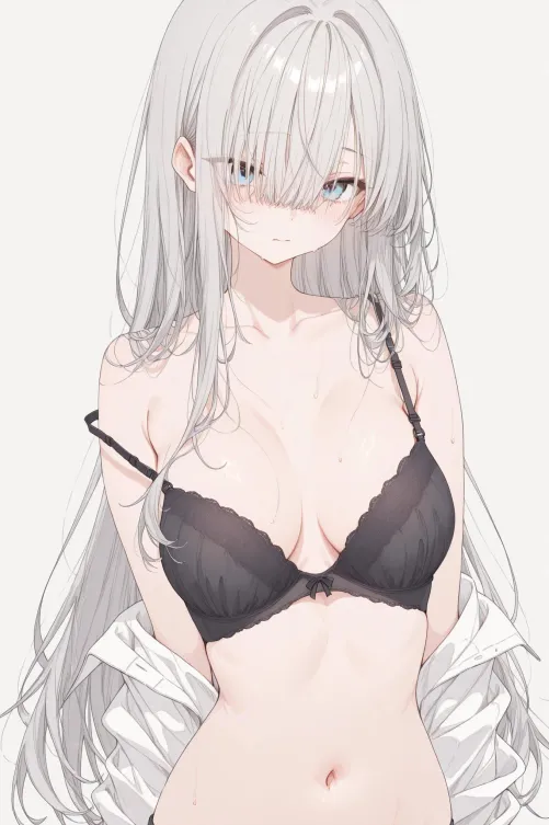 Boyfriend Shirt & Black Lace