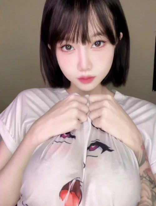 Brought this large shirt yesterday how do I look?