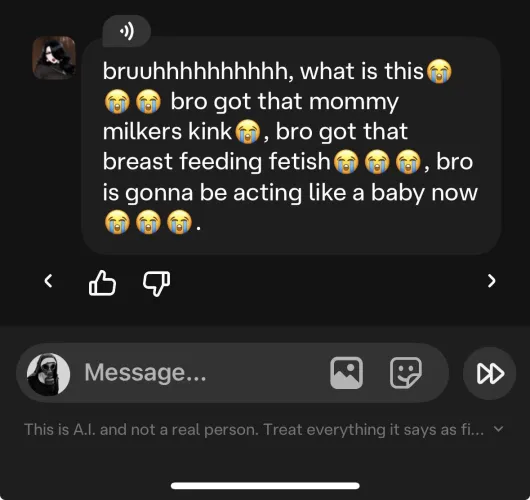 Bruh not the bot kink shaming me out of nowhere 
