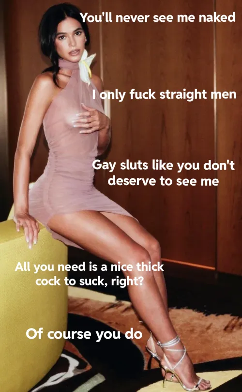 Bruna only wants straight men