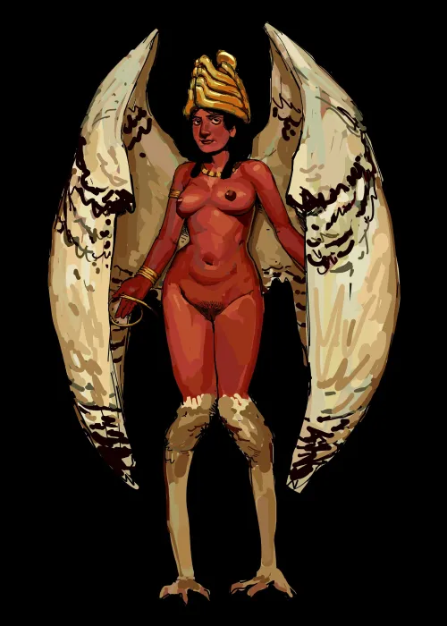 Burney Relief / Queen of the Night by zanzalur