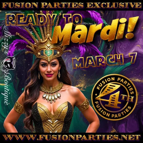 Calling Stylish Couples & Single Females — Fusion’s Mardi Gras Anniversary Party. March 7th! Manchester NH