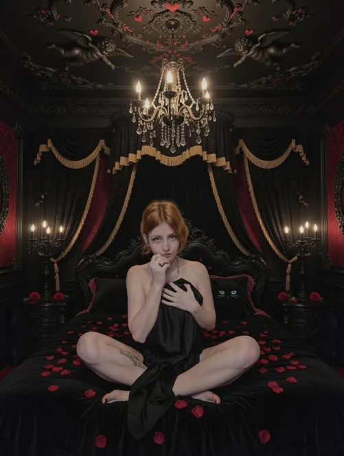 Can i be your valentine?  Yea, background is AI but rest is 100% real 