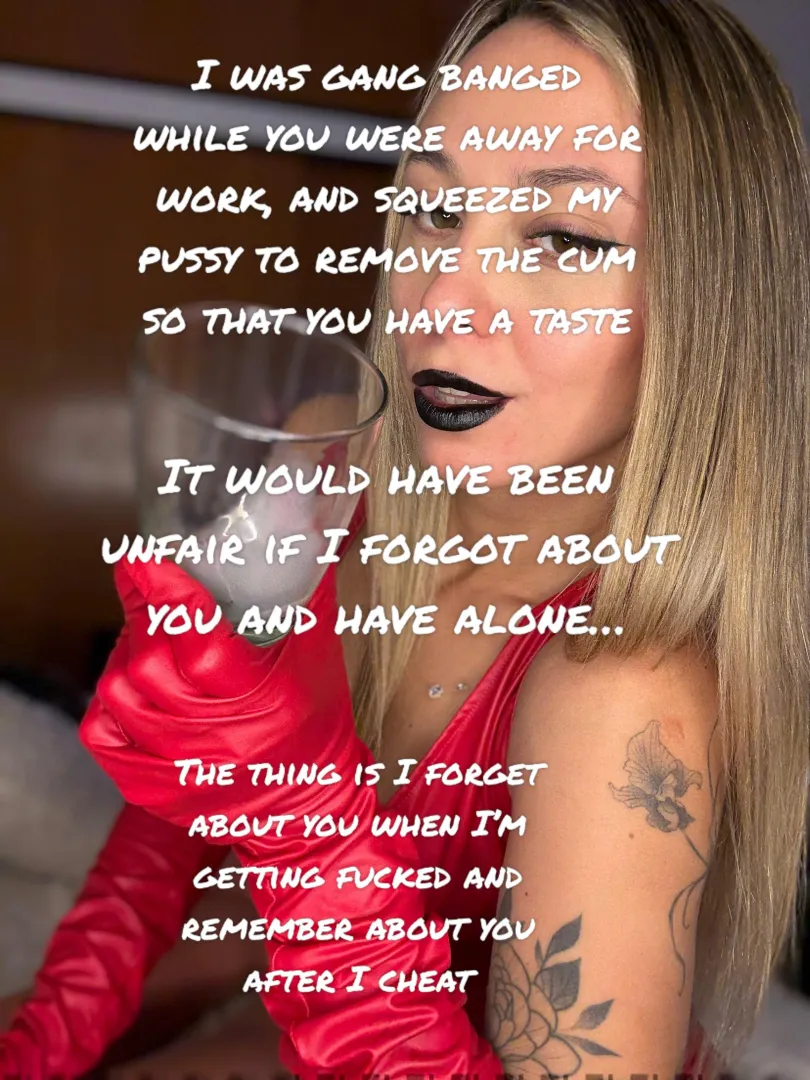 Can you actually let a dominant girl make you eat cum after she cheated on you?
