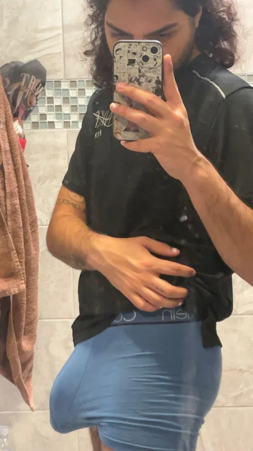 Can’t contain this throbbing bulge.