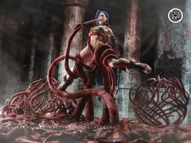 Captured Jinx - Art By Me (d3ogmerek)