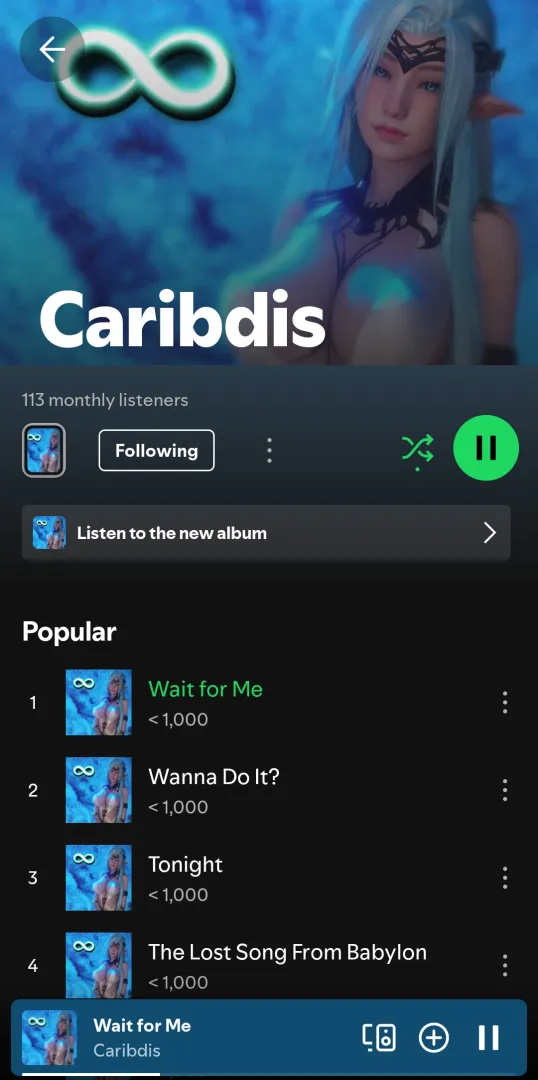 Caribdis got his own Spotify now.