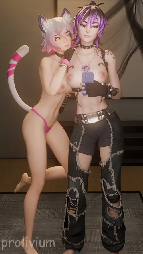 Catrin Glitch and Punk Princess Phaedra (Prolivium)