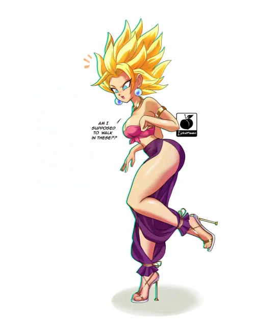 Caulifla in high heels [Dragon Ball]