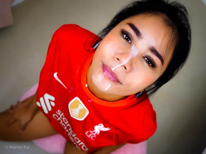 Celebrating a win with a facial!