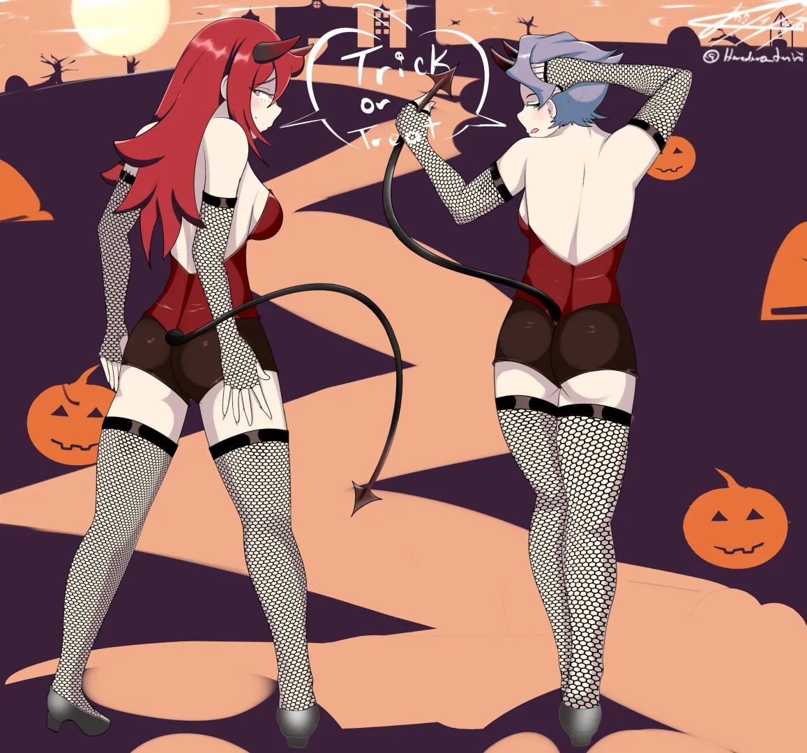 Chariot and Croix go Trick or Treating (T-Mimi)