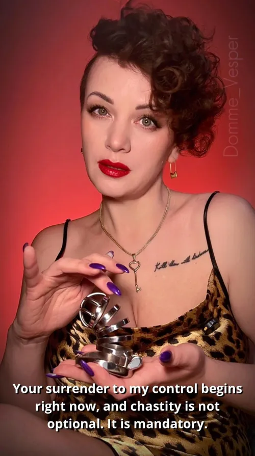 Chastity is mandatory for those who crave to be mine
