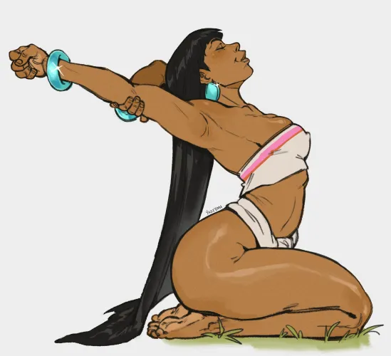 Chel stretching out   (yazzymiza)