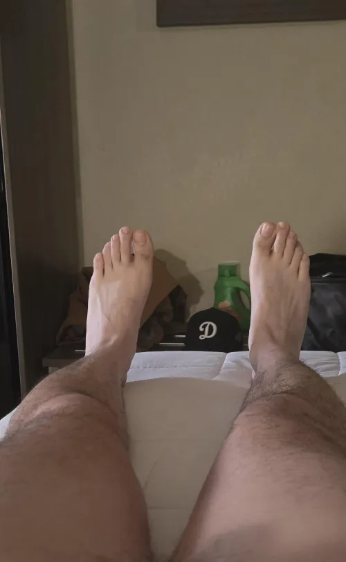 Chilling in my hotel room