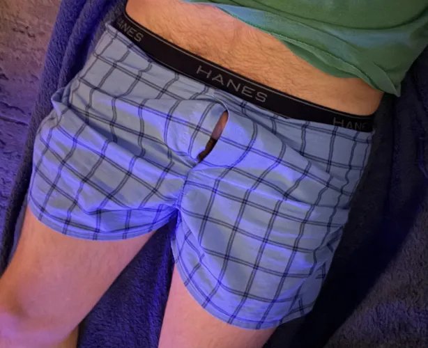 Chilling on the couch had to show them off.