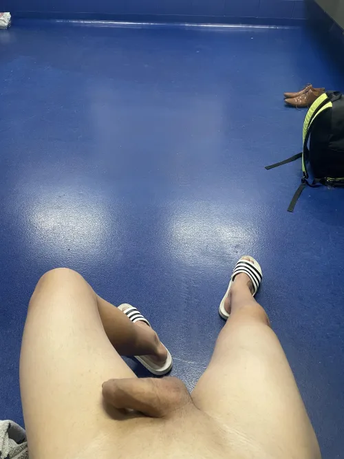 Chilling post-shower