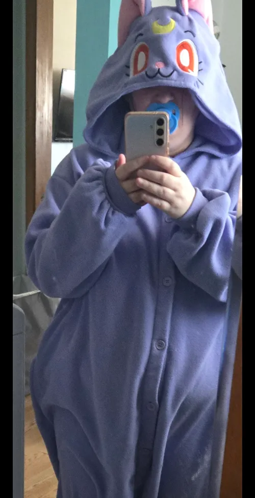 Chilly today so onsie time