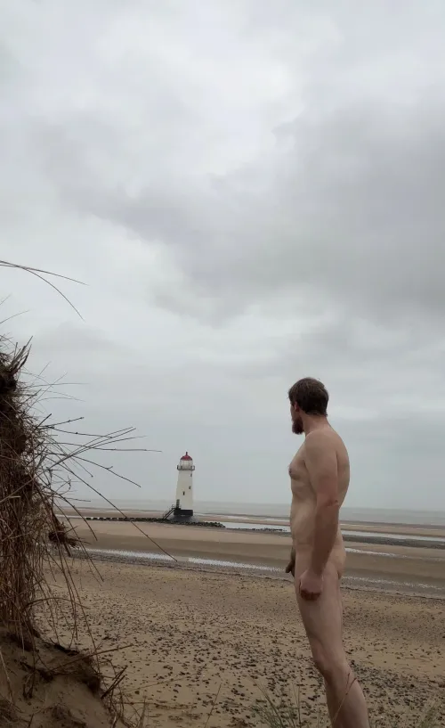 Chilly Winter Nude Beach