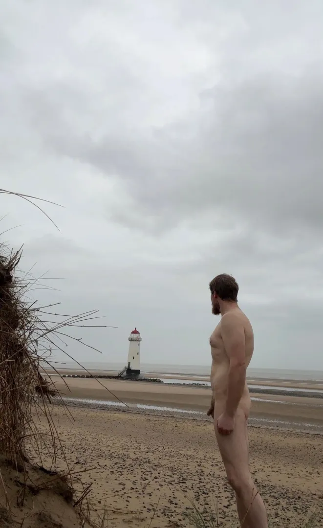 Chilly Winter Nude Beach