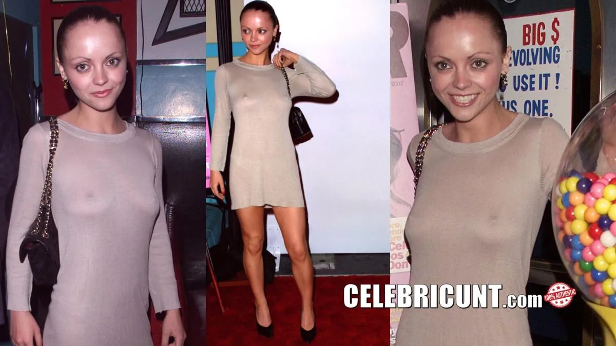Christina Ricci Braless Pokies