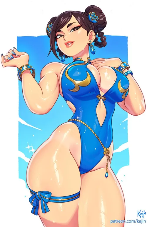 Chun-li's swimsuit by Kajin