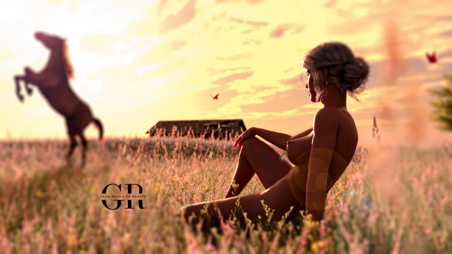 Ciri posing in the nature (GRstudio)