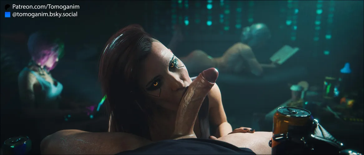 Ciri Reading a Book while V Sucks Your Cock (tomoganim)