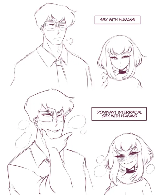 clark kent and kara zor-el thinking dirty thoughts (saltyxodium) (my adventures with superman) (https://x.com/SXodium/status/1817637360680542433)