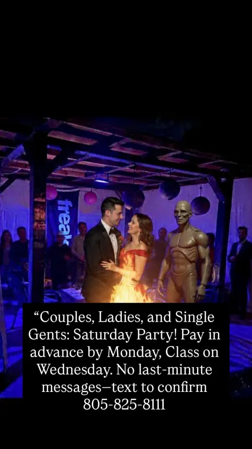 Class in Wednesday event Saturday