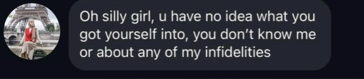 Client’s wife called me a whore and then she dropped this bomb