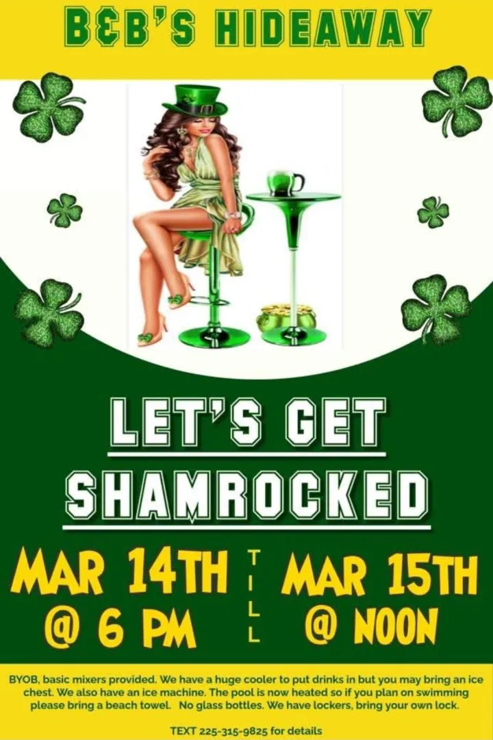 Club party tomorrow night crowley la area