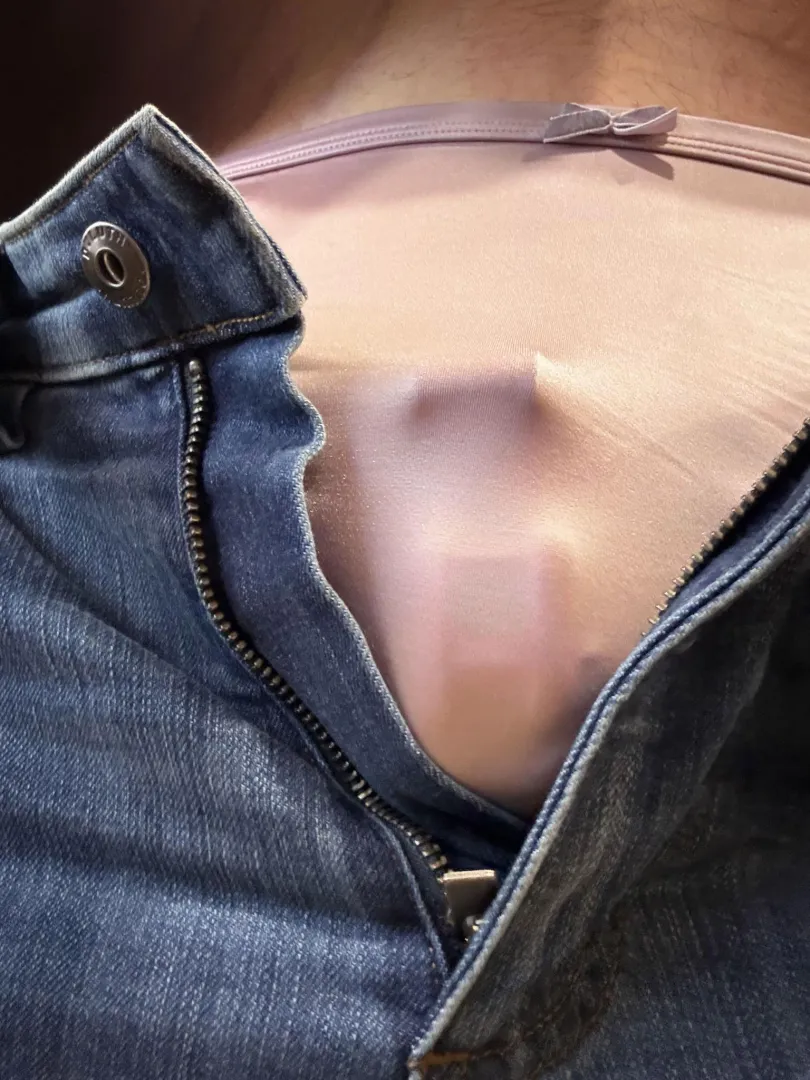 College Professor Wearing Pink Panties and Locked in Chastity