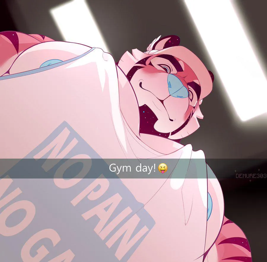 Connor wishes you a nice work out day  (artist: Demure303)