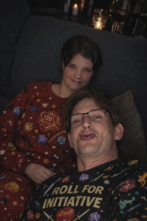 Considering all the posed pictures and stuff, this one is us acting normal and silly (yes, we're nerds) [Return Our 3P Tools/Apps]