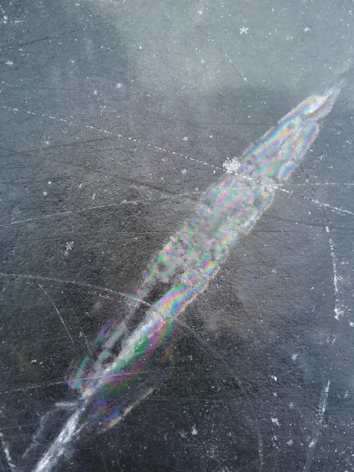 Crack in ice