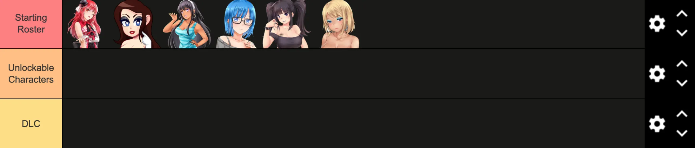 Create a Huniepop Fighting Roster - Day 7