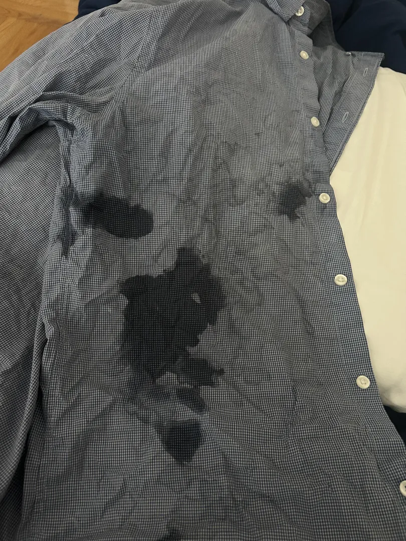 Crispy cum rag shirt worn in public today 