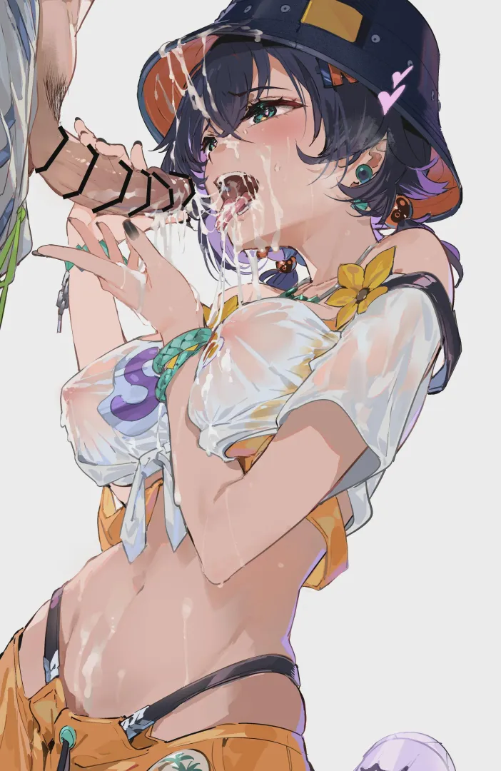 Cum is the best skincare for sluts like Belle