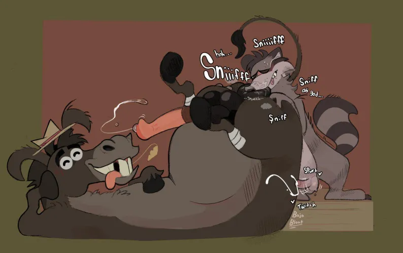 Cumming just from sniffing some good tail  (bajableat)