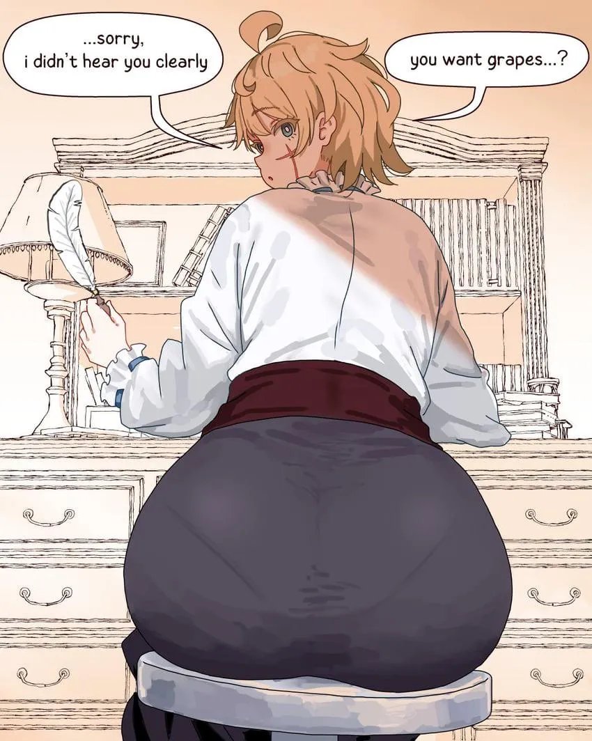Cute Blonde Therapist Sitting Her Booty Down at Work [Original]