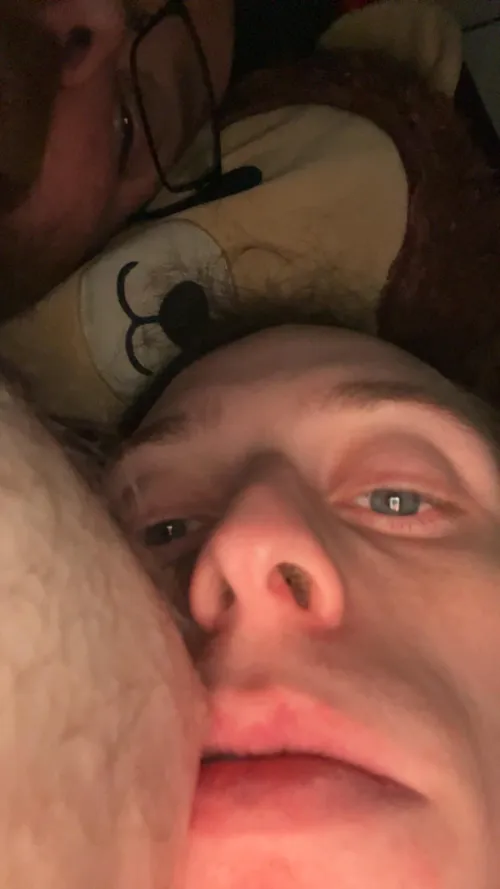 Cute boys love titties too!