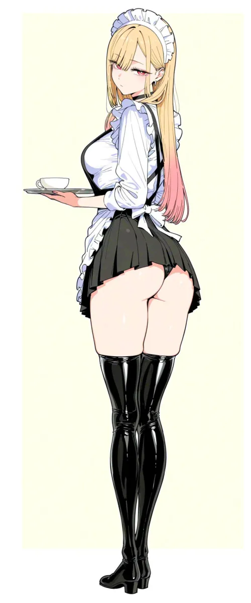 Cute maid butt
