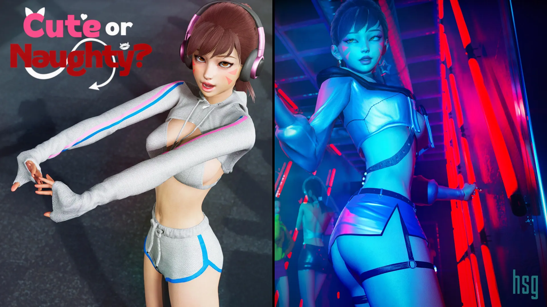 Cute or Naughty D.Va? (HSG)