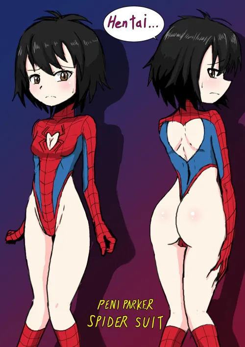 Cute Peni in her sexy Spider Suit~