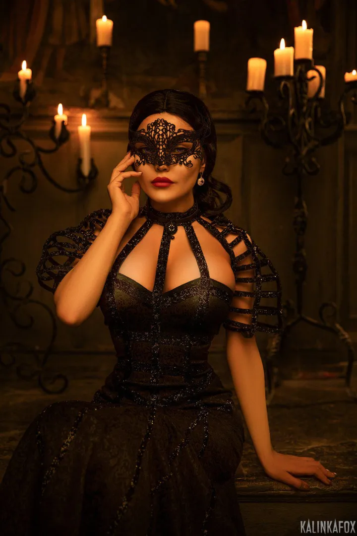 Cute Yennefer in Black Dress (KalinkaFox)